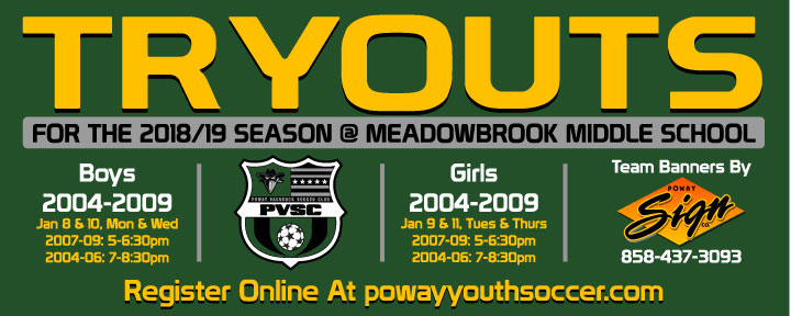 Poway Soccer Team Banner