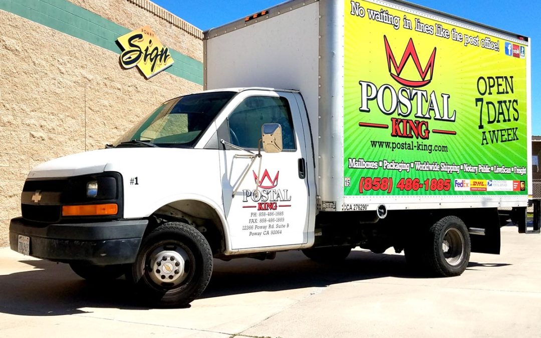 Postal King Box Truck Wrap