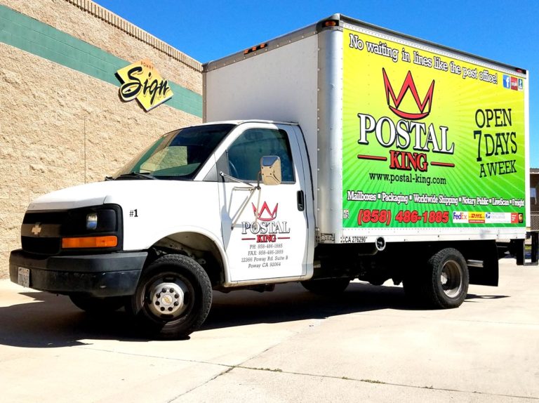 Postal King Box Truck Wrap