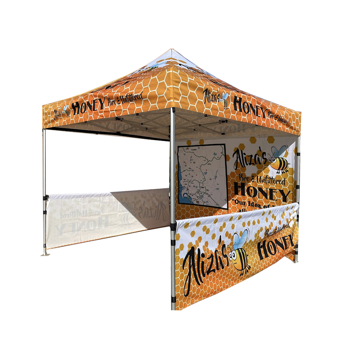 Pop up clearance shade structure